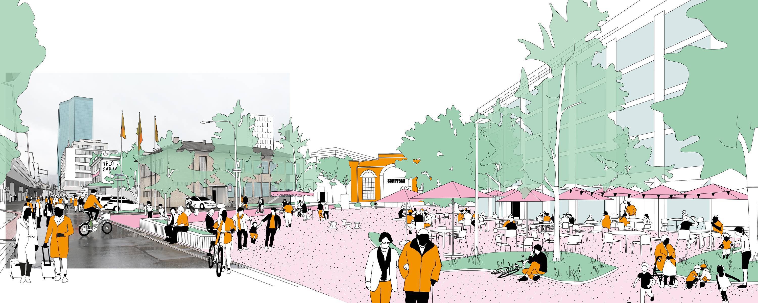 berchtoldkrass: Zukunftsbilder Zentrum Hardbrücke